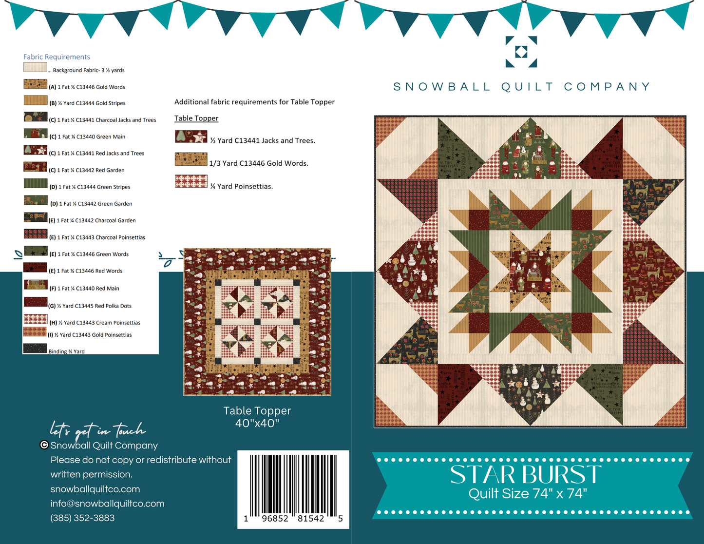 Starburst Kringle Pattern