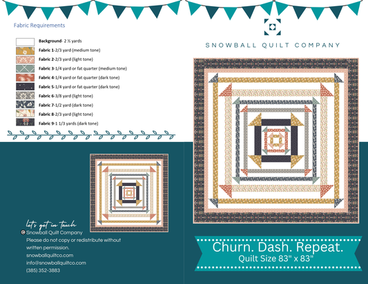 Churn Dash Repeat Quilt Kit