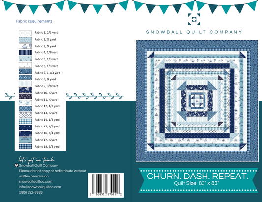 Churn. Dash. Repeat. Scrappy Pattern